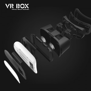 VR BOX VIRTUAL REALITY 3D SMART GLASS (2ND GENERATION)-Black & White