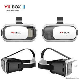 VR BOX VIRTUAL REALITY 3D SMART GLASS (2ND GENERATION)-Black & White