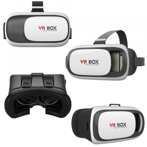 VR BOX VIRTUAL REALITY 3D SMART GLASS (2ND GENERATION)-Black & White