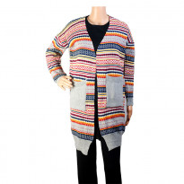 Emwest Black and White Knit Winter Top for Women (103010022001208) - Free size