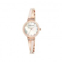 Anne Klein Swarovski Crystal-Accented Bangle Ladies Watch (AK/2216BLRG)