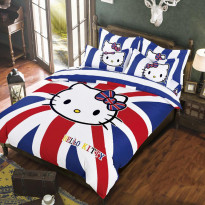 Hello Kitty Bed Sheet Set (1 Bed Sheet, 2 Pillow Cover,1 Comforter Cover)