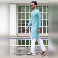 O2 Men's Semi Fit Panjabi (SP-MJ-MZ/170805)