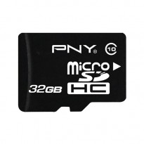 PNY 32GB Micro SD Class-10 Memory Card - Black