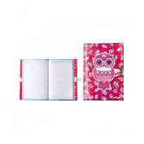 Smiggle A5 Chirpy Lockable Notebook- Pink
