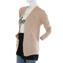 Gentle Park Solid Light Brown Colored Full Sleeve  Ladies Sweater (0601853001)