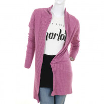 Gentle Park Light Purple Colored Back Button Full Sleeve Ladies Sweater (0601853020) 