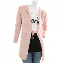 Gentle Park Light Pink Colored Double Pocket Ladies Hoody (0604153003)