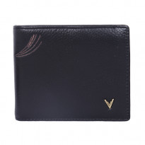 Apex Venturini Men's Leather Wallet (07113A56) - Black