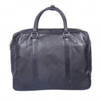 Apex Venturini Leather Men's Bag (07115A72) - Black