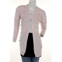 Gentle Park Solid Light Pink Colored Ladies Sweater Full Sleeve (0601853013)