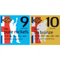 Rotosound Pure Nickel  (PN9) & Rotosound Tru Bronze (TB10) Combo