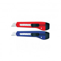 Deli No. 2061 Anti Cutter Knives Blue & Red Combo