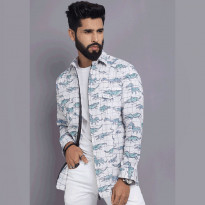 Printed Jacket Shirt for Men (4091)