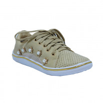 Stylish Ladies Sneaker (9816BG)-Beige
