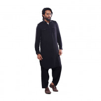 Outlook Black Kabuli for Men(OMP-18004_Black)