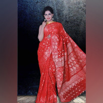 Kabin Katan Saree (Agni 006) - Red Color