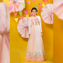Party Wear (B17 White&PeachG) - Pre Order