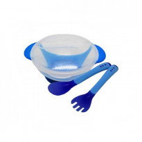 Food Pot With Spoon Blue