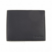 Calvin Klein Men’s Bi-fold Leather Wallet Black