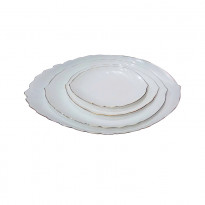 Chinbull Leaf Shape Plate Set 4PCs (W4E2)