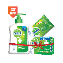 Dettol Original Hand wash Wet Wipes & Soap Combo Offer