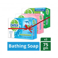 Dettol Soap Family Pack 75 gm. (3 pcs)