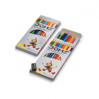 DOMS Full Size Color pencil 12Pcs Multicolor  With Free 1 Sharpner