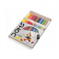 DOMS Full Size Color pencil 24Pcs Multicolor  With Free 1 Sharpner