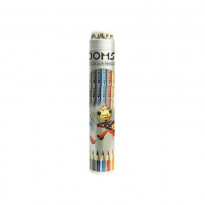 DOMS Full Size Color pencil 12Pcs Multicolor ( Round Tin)