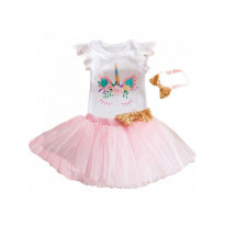 1 Year Baby Girl Pink Princess Girls Dress