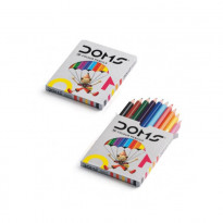 DOMS Half  Size Color pencil 10Pcs Multicolor With Free 1 Sharpner