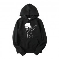 Intermix Men's  Long Sleeve Hoodie (IMH104) - Black