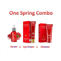 One Spring Combo of 3 pcs Serum Plus Eye Cream Plus Cleanser