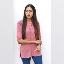 Outlook Western Fashion Top for Women (OWWFT-18010_Peach)