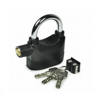 Alarm Black Padlock Anti-Theft Security System Lock with Alarm