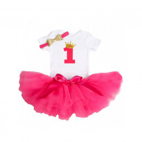 1 Year Baby Girl Red Princess Girls Dress