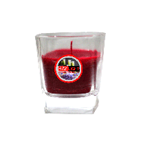 Ray light Aroma strawberry crown Glass Candle