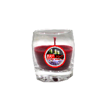 Ray light Aroma strawberry crown mid Glass Candle