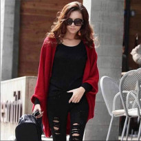 Ladies stylish Warmable soft sweater - Red