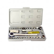 AIWA Socket Wrench Set 40pc - Silver