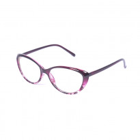 Floral Printed Optical Frame (Sp 2003) - Black & Purple