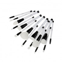 Jessup Black/White Makeup Brush Set 15pcs - (T115)