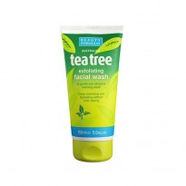 Beauty Formulas Tea Tree Exfoliator Facial Wash 150ml - White